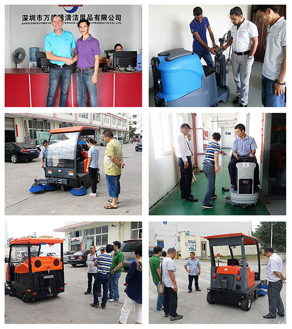 萬盛隆支持客戶上門試乘試駕試用金潔洗地機